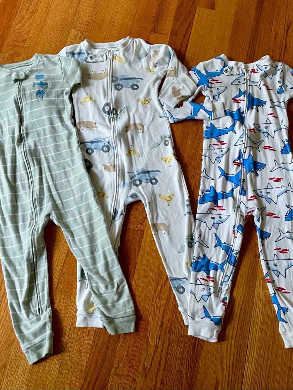 3 Carter's Toddler 1-Piece Pajamas